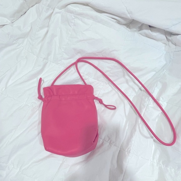 J.Crew NWT London Crossbody, leather, mini purse, pink - Picture 4 of 10